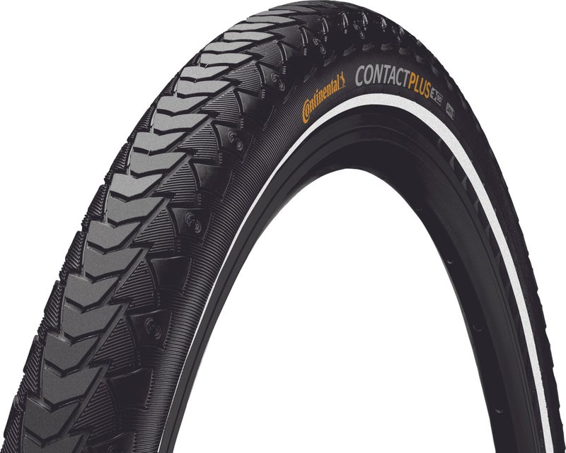 Continental Contact Plus ETRTO (32-622) 700 x 32 Reflex Bike Tires, Black - Image 1